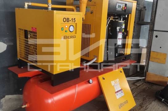 Пресс-центр — Поставка винтового компрессора BERG ВК-15РО-500 — фото